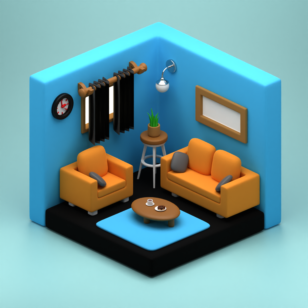 Isometric Interior preview image 1